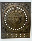 Vintage Brass Sun Calendar-Date Marker with Two Pegs