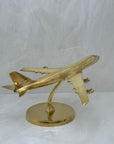 Vintage Brass Airplane on Stand