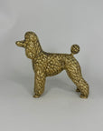Vintage Brass Poodle