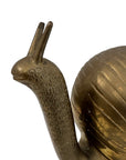 Vintage Brass Snail Figurine