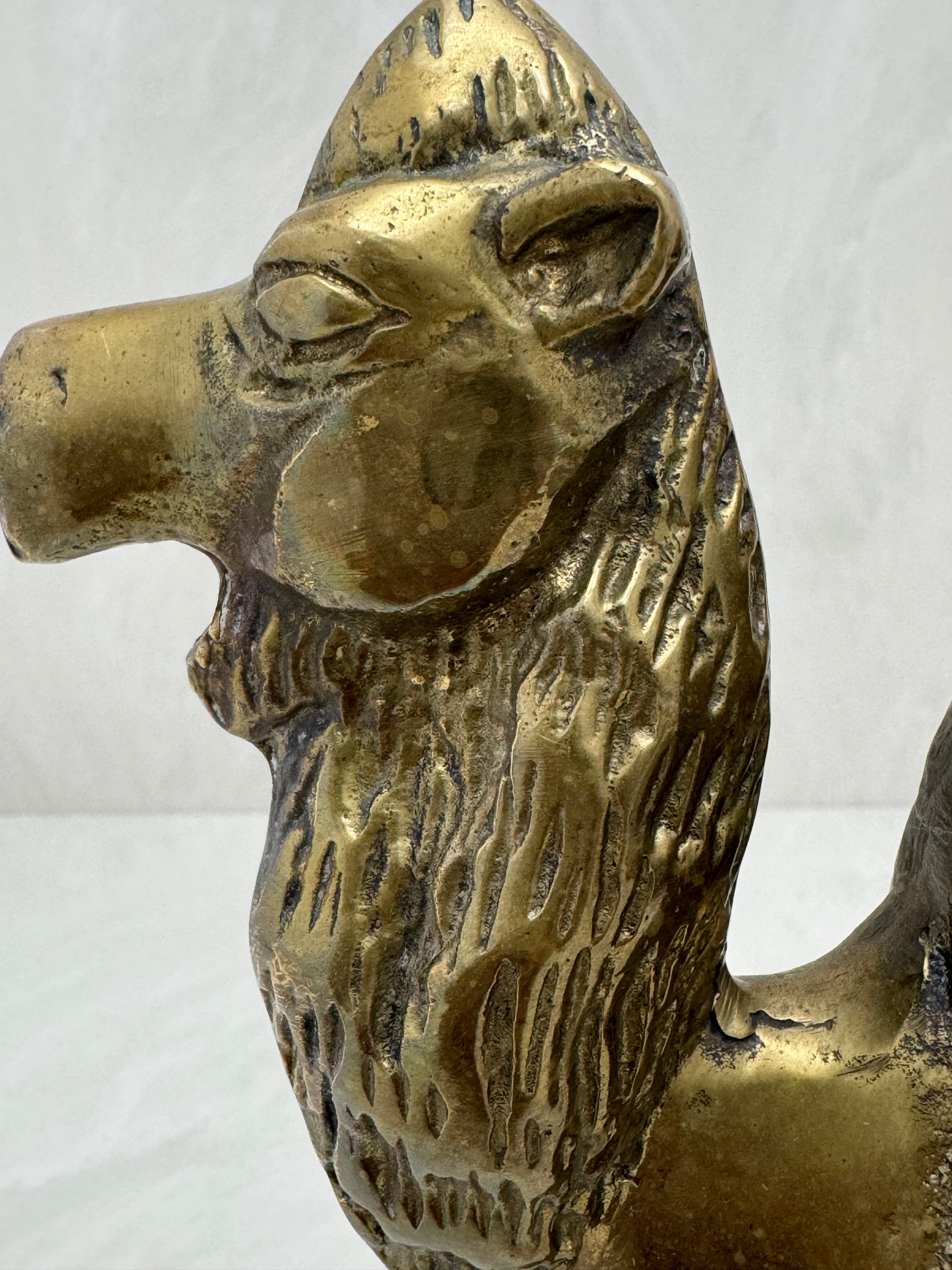 Vintage Brass Camel in Motion