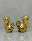 Vintage Brass MCM Squirrels-A Pair