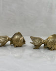 Small Vintage Brass Fish- A Pair