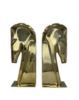 Vintage Brass Horse Head Bookends – Equestrian Mid-Century Set by Kinder Harris