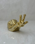 Vintage Brass MCM Snail