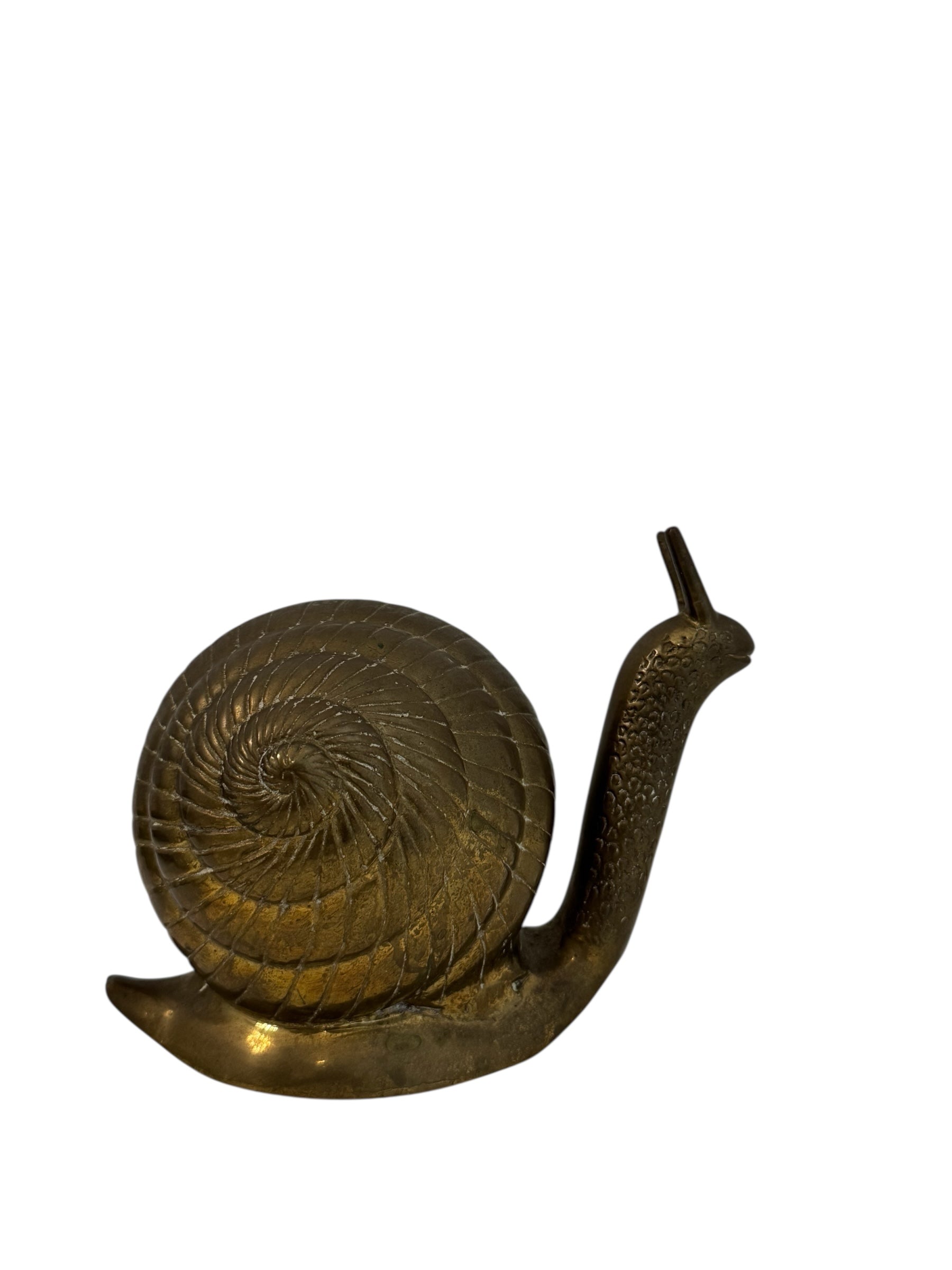 Vintage Brass Snail Figurine