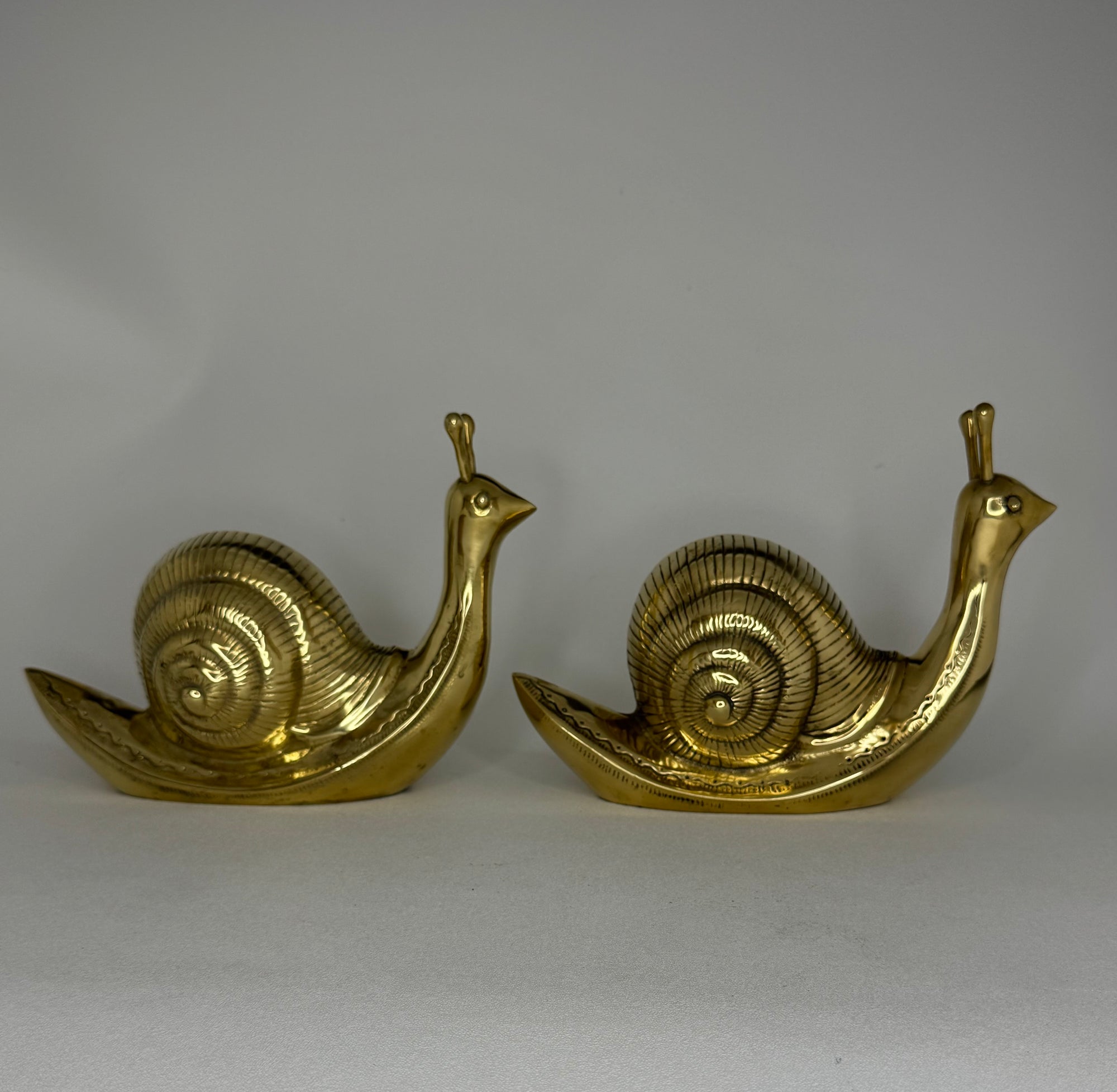 Vintage Brass Snails-A Pair
