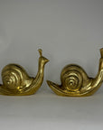 Vintage Brass Snails-A Pair