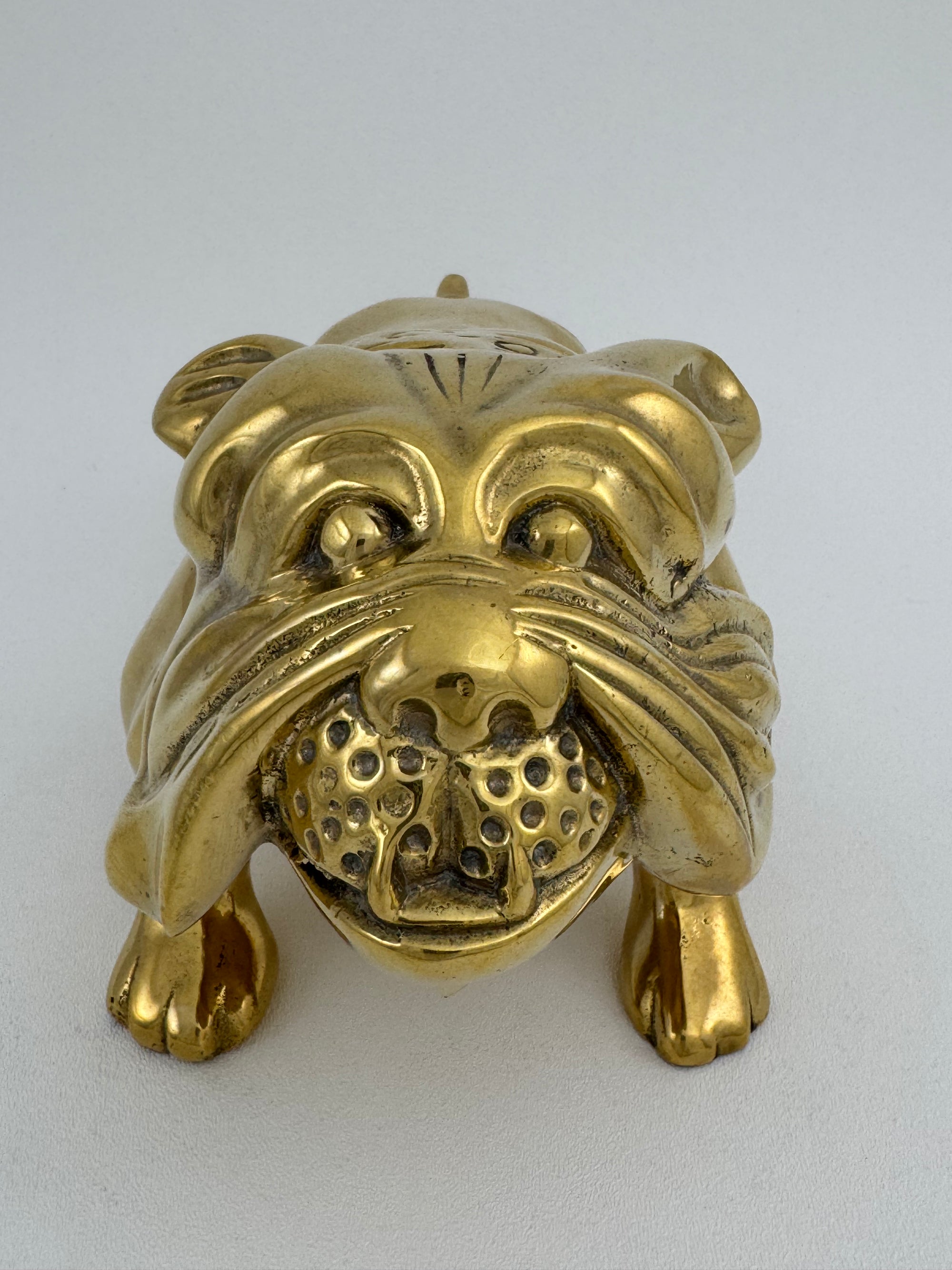Large Vintage Brass Bulldog 11.5 pounds