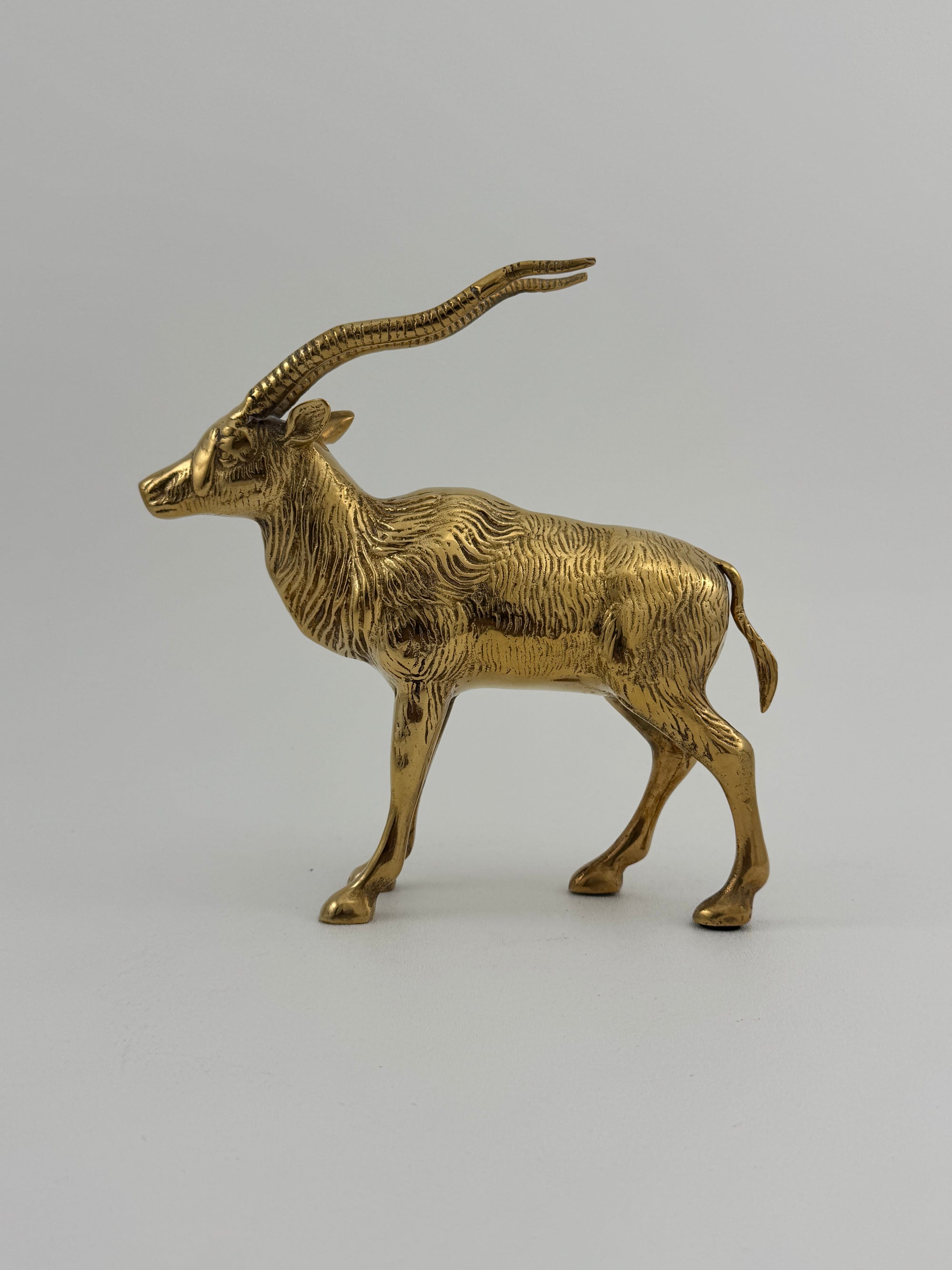 Vintage Brass Antelope