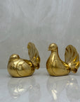 Vintage Brass Birds-A Pair