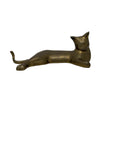 Vintage Brass Relaxed Cat