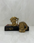 Small Vintage Brass Pirate Cups - A Pair