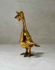 Vintage Brass Turkey in Baseball Cap