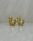 Vintage Brass Adorable Squirrels-A Pair