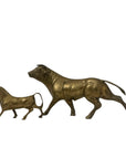 Vintage Brass Bull Figurines – Pair of Mid-Century Modern Bulls
