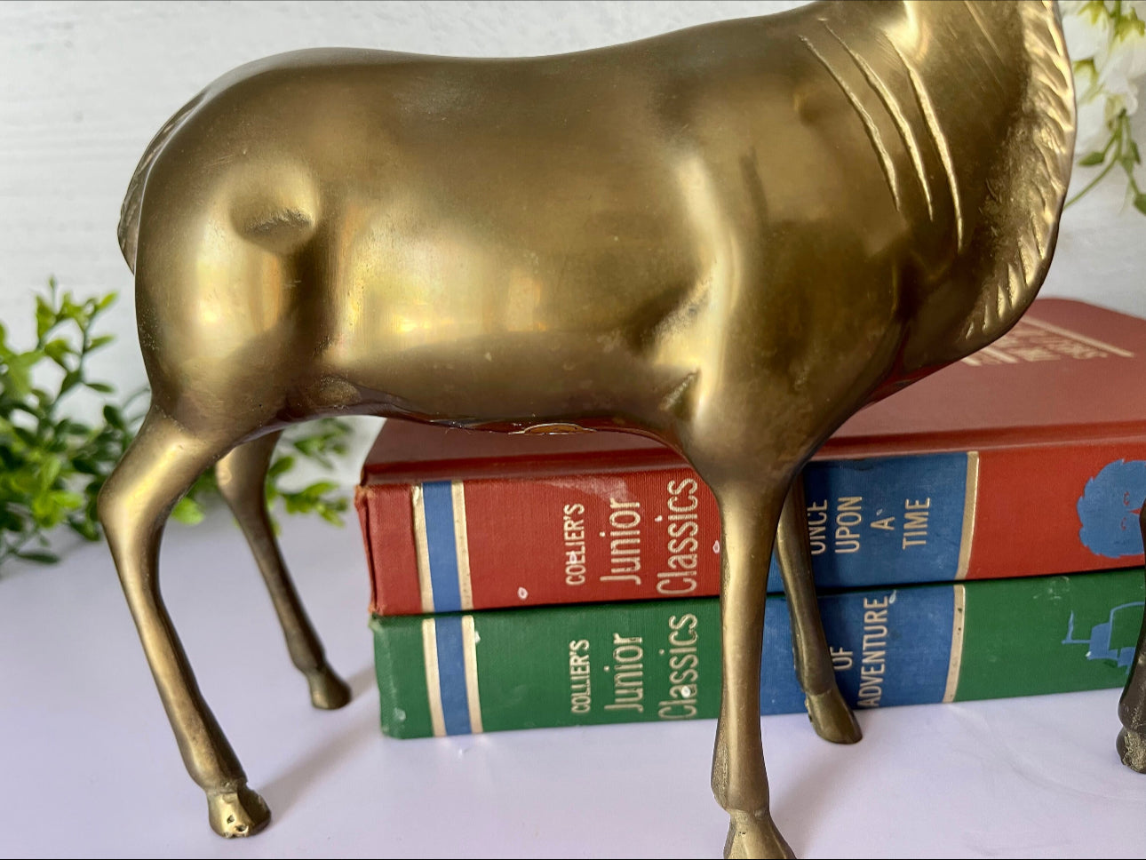 Vintage Brass Antelopes- A Pair