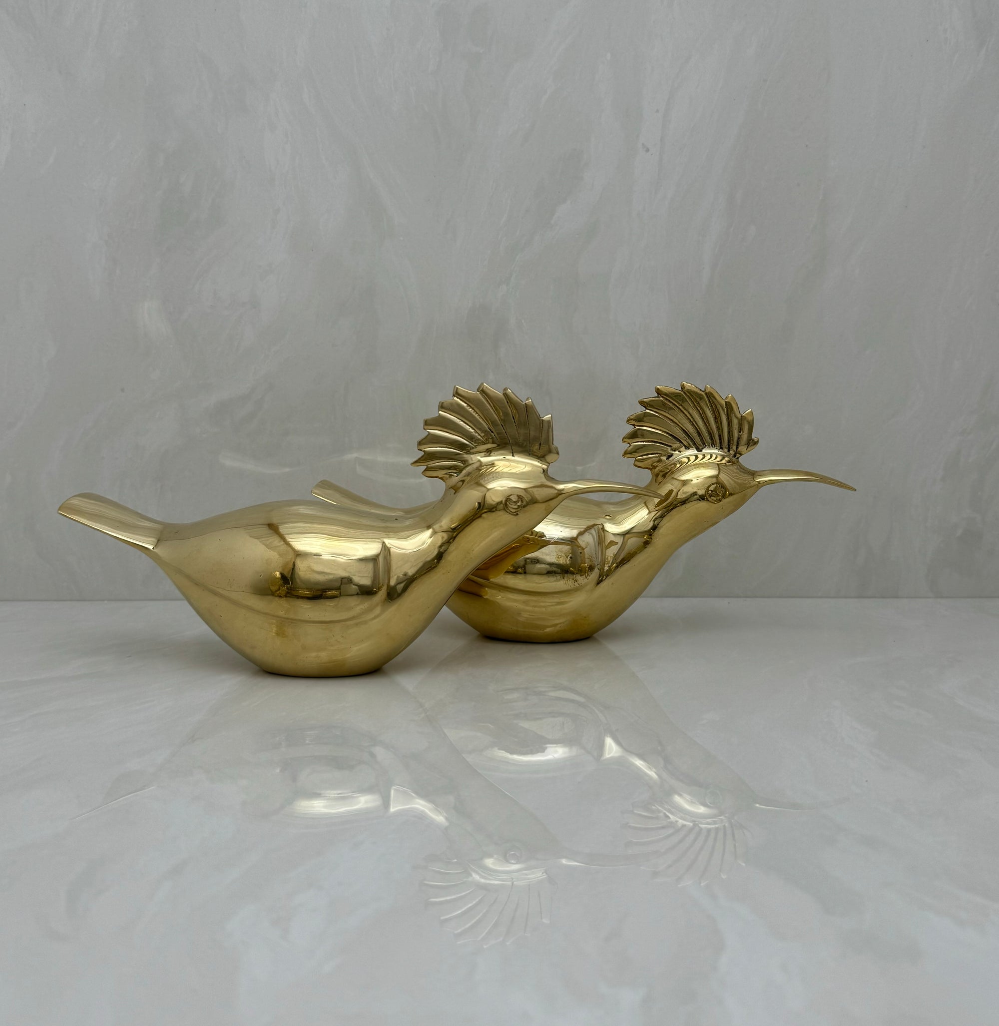 Vintage brass Birds-A Pair