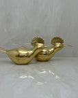 Vintage brass Birds-A Pair