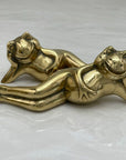 Vintage Brass Frogs-A Pair