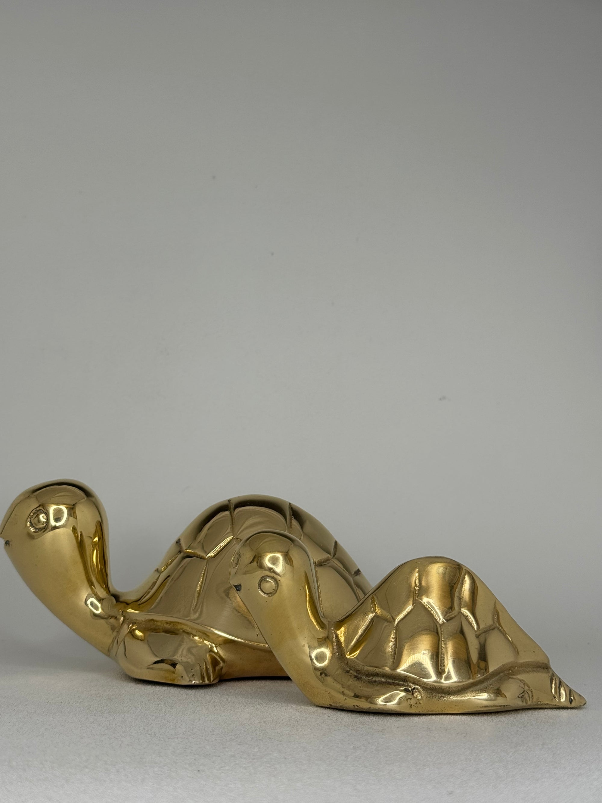 Vintage Brass Turtle Pals- A Pair