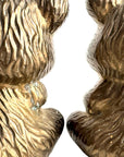 Vintage Brass “Good Luck Bears” – Mid-Century Modern Pair