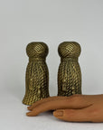 Hollywood Regency Dorthy Draper Style Tassel Candlestick Pair Rope Knot