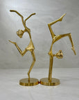 Vintage Brass Gymnasts- A Pair