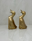 Vintage Brass Duck Bookends-A Pair