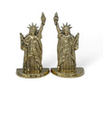 Vintage Brass Statue of Liberty Bookends- A Pair