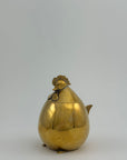Vintage Brass Hen Lidded Container