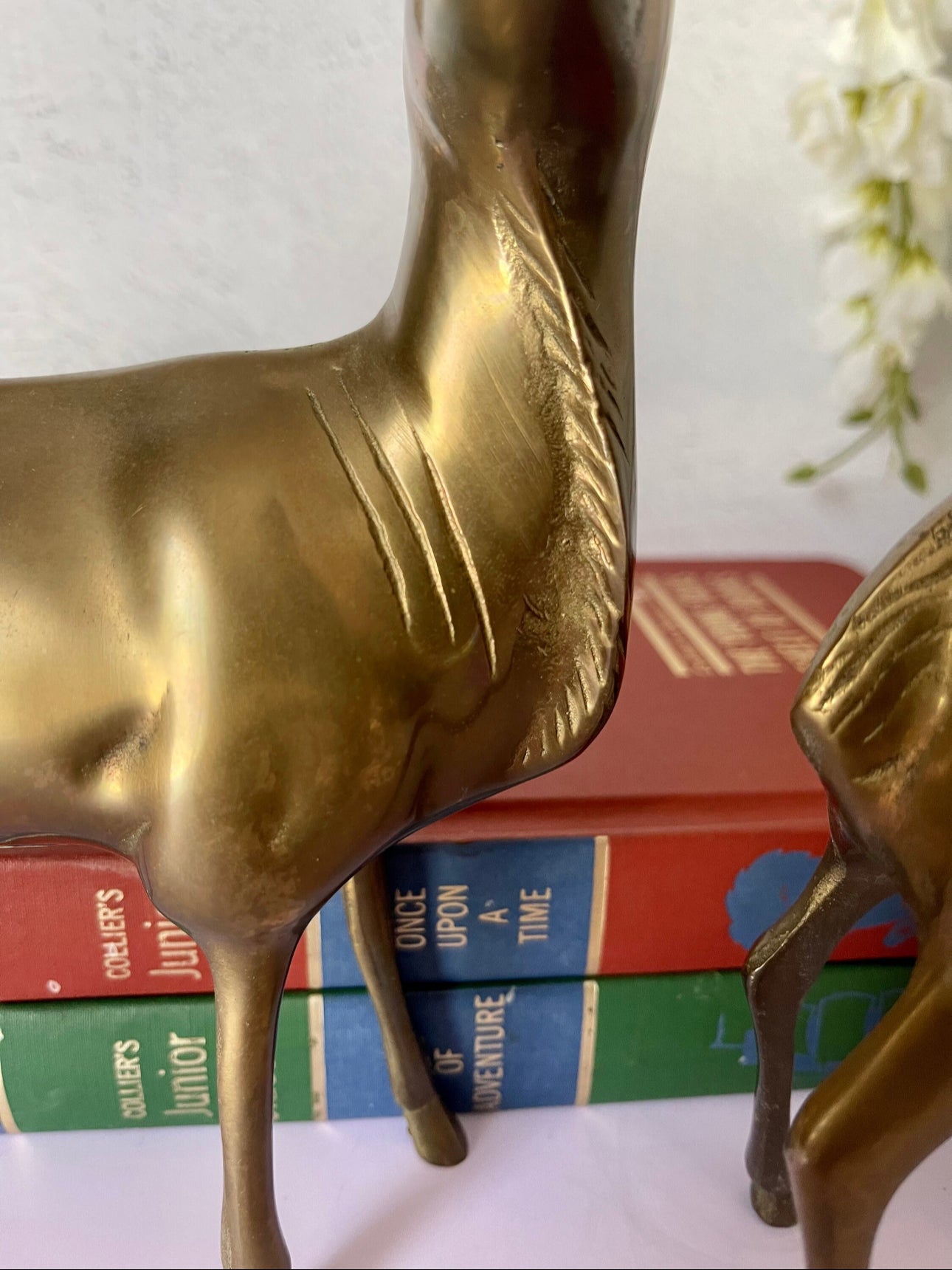 Vintage Brass Antelopes- A Pair