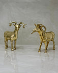 Cute Vintage Brass Antelopes-A Pair