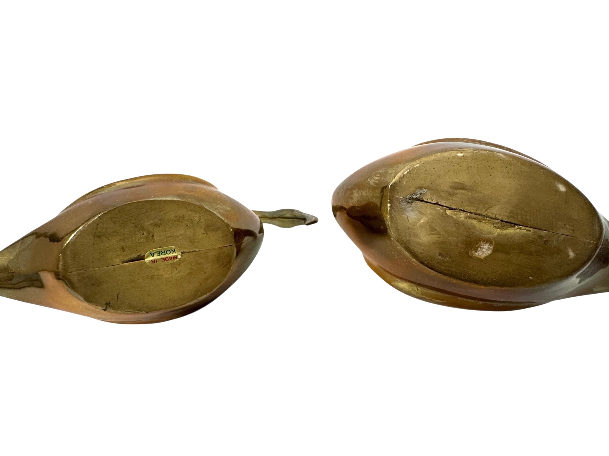 Vintage Brass Flamingo Pair | Mid-Century Sculptural Birds | Made in Korea