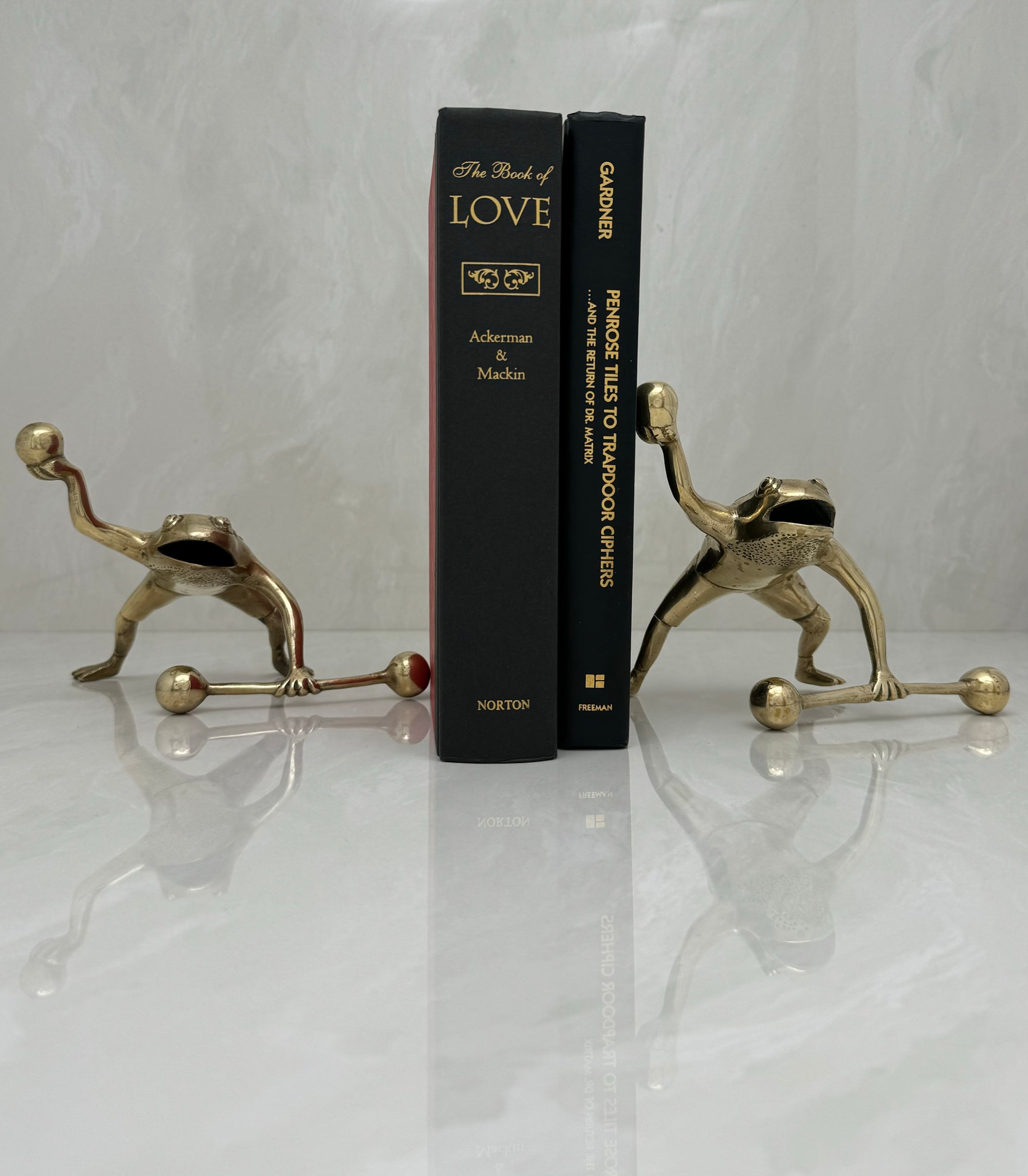 Vintage Brass Workout Frogs-A Pair