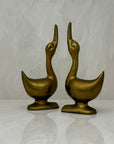 Vintage Brass Goose Bookends-A Pair by Andrea by Sadek