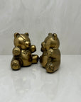 Vintage Brass Teddy Bears-A Pair