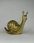 Vintage Brass Snail-Large