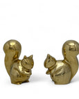 Vintage Brass Adorable Squirrels-A Pair