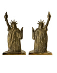 Vintage Brass Statue of Liberty Bookends (Set of Two)