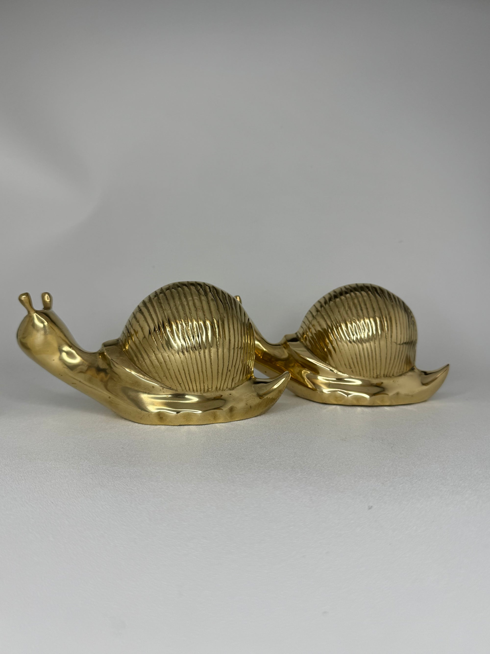 Vintage Brass Snails-A Pair