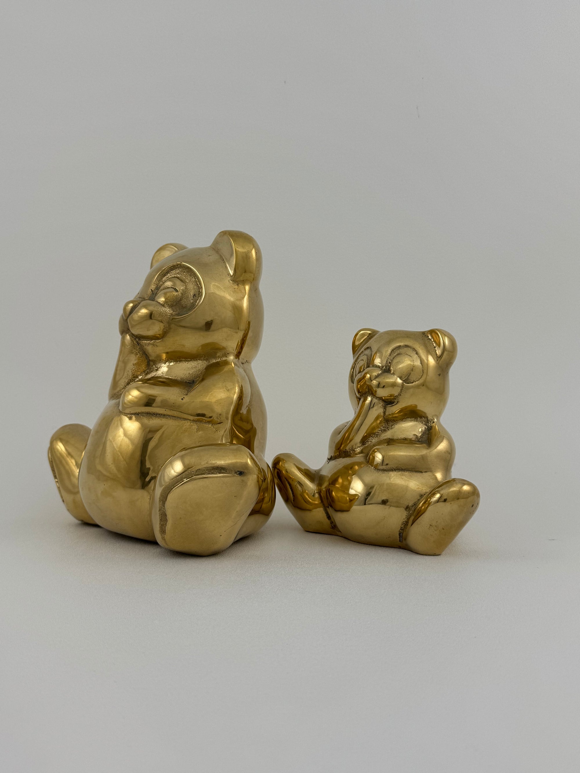 Vintage Brass Bears- A Pair