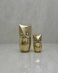 Vintage Brass Owls-Pair