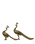 Vintage Brass Peacocks