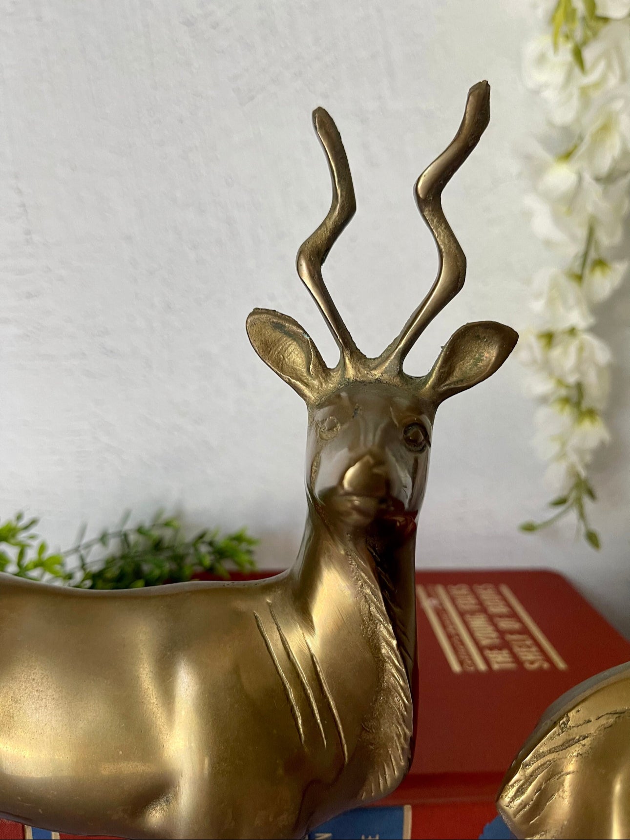 Vintage Brass Antelopes- A Pair