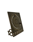 Vintage Brass Sun Calendar-Date Marker with Two Pegs