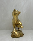 Large Vintage Brass Bear