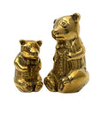 Vintage Brass Bear Figurines | Dapper Bowtie Duo