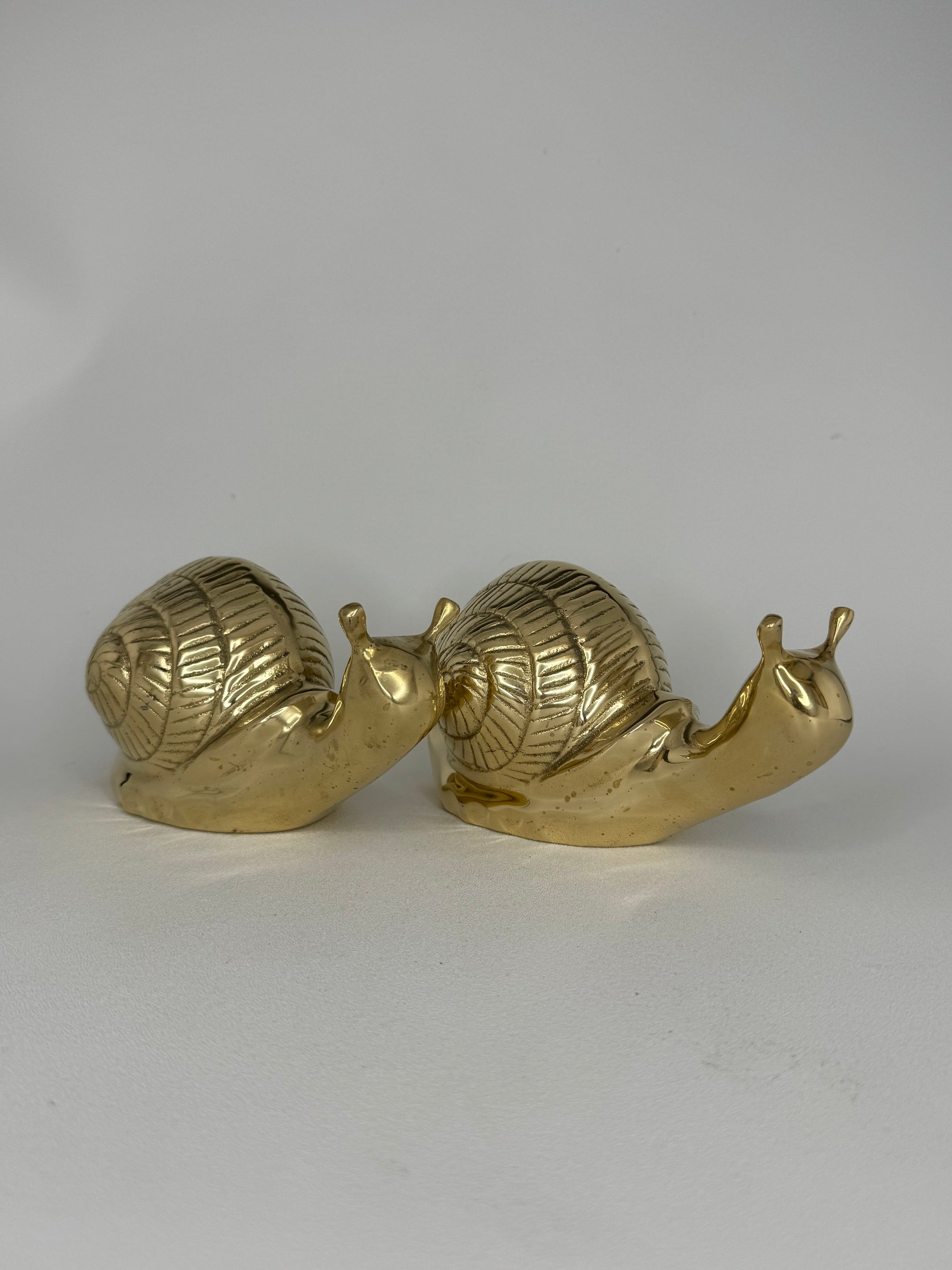 Vintage Brass Snails-A Pair