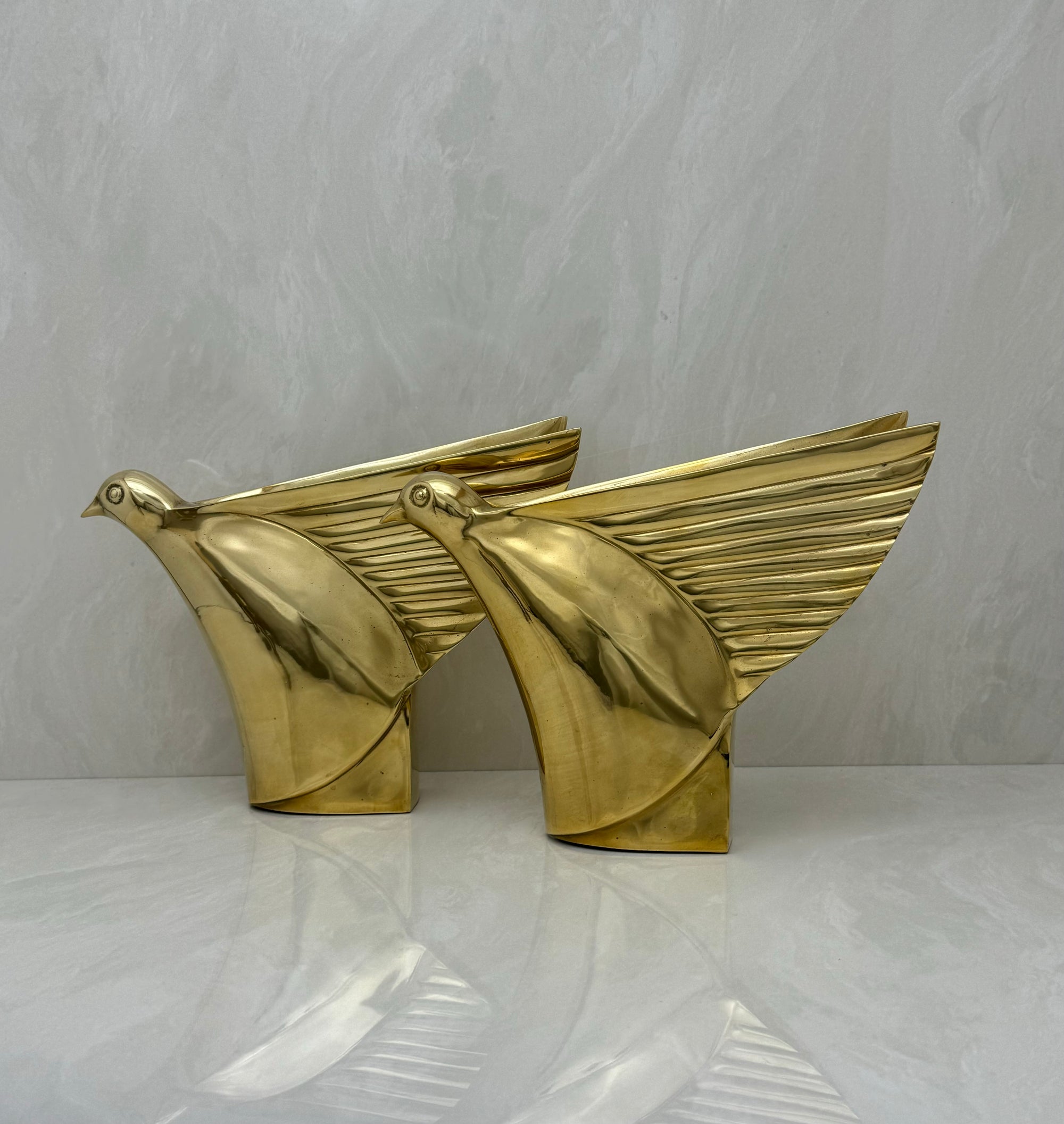 Dolbi Cashier Brass Birds-A Pair